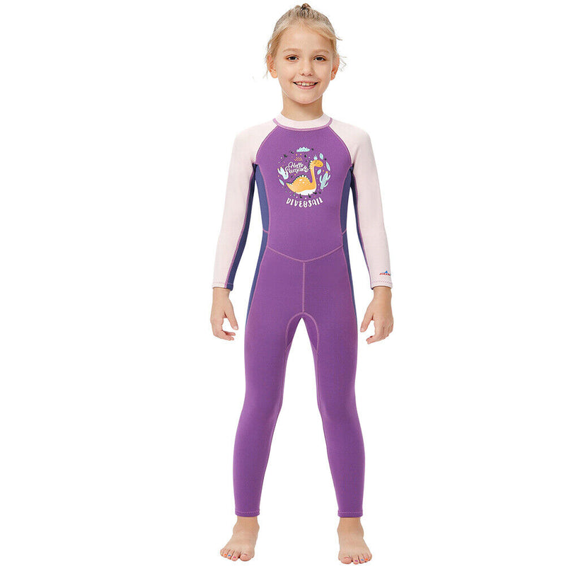 DIVE SAIL Scuba Diving Snorkeling Swimming Kid Girl Wetsuit (M151567K XL) Newly