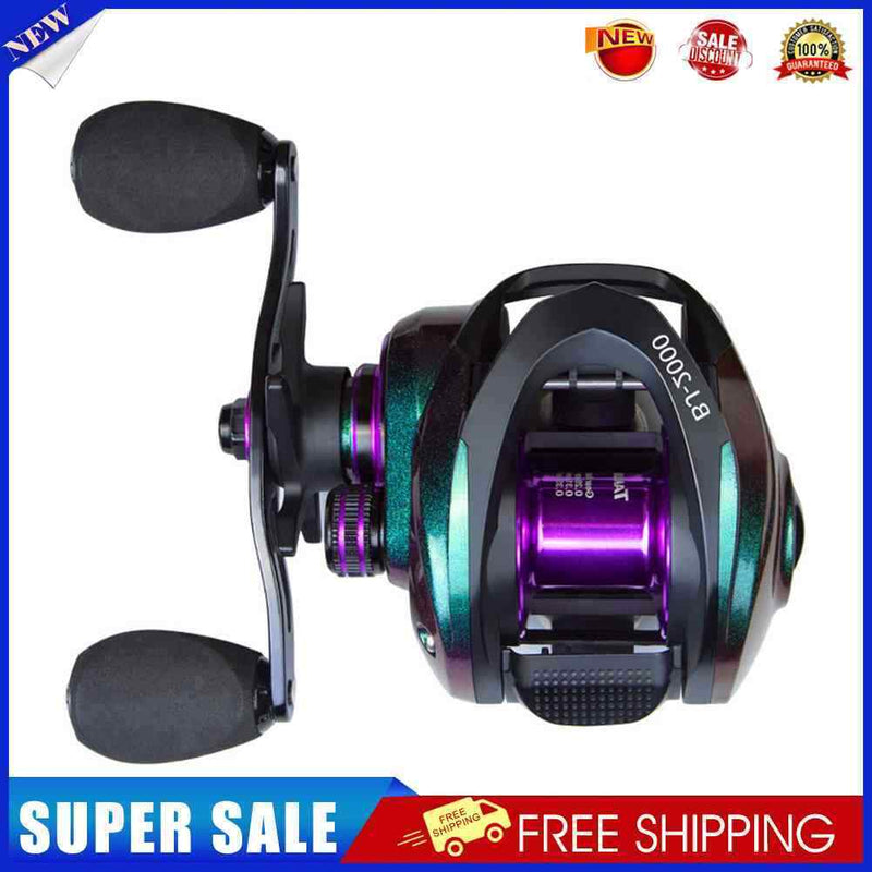 #A 8kg Max Drag 7.2/1 Low Profile Baitcasting Fishing Reel Metal Line Cup Wheel