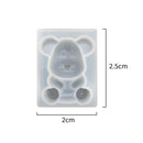 Geometric Bear Epoxy Silicone Molds DIY Making Jewelry Cute Crystal Bear Pe