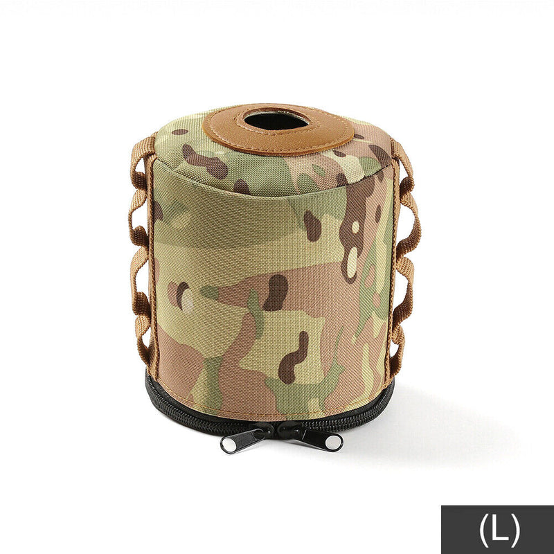 Outdoor Gas Tank Case Anti-Fall Gasoline Canister Protective Cover Camo (M)