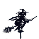 Witch Wind Direction Indicator Garden Metal Stake Weathervane Windmill (A) Newly