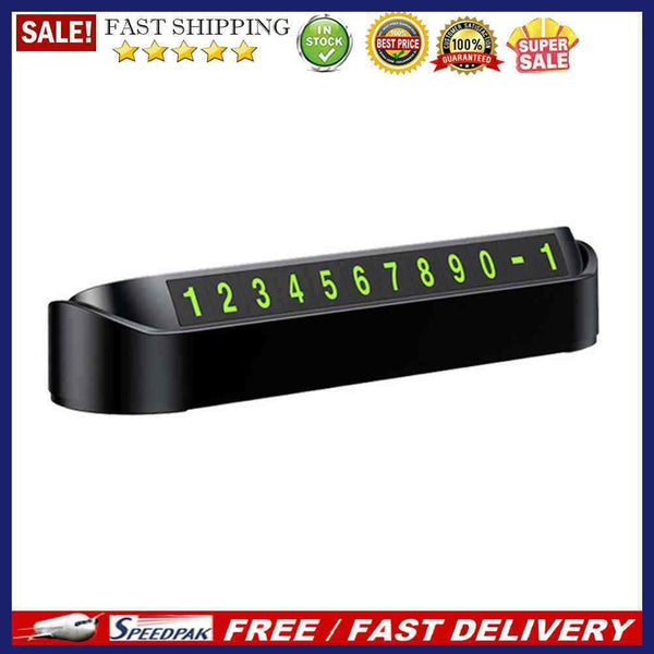 Anti Slip Luminous Car Styling Temporary Stop Phone Number Parking Card Stick