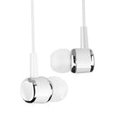 Universal In-Ear Earbuds Headsets Music Earphones 3.5mm Headphone (White) Newly