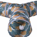 Cat Tunnel Tube 2/3/4 Way Foldable Cat Kitten Tunnel Training Interactive T
