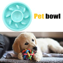 Dog Feeding Bowls Slow Eating Feeder Dish Plastic Pet Anti Choking Food Pla