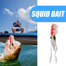 15.5cm 15g Bionic Squid Sea Fishing Lures Artificial Soft Bait (Red Pink) Newly
