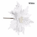 Wedding Favors Xmas Gift Glitter Ornament Poinsettia Christmas Tree Flowers
