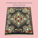 DIY Mandala Special Shaped Diamond Painting 60 Pages A5 Notebook Diary Book