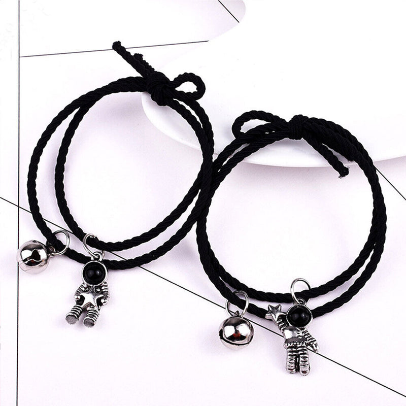 Women Men Friend Magnet Bracelet Gift For Couple Rope Bracelets Star Astronaut