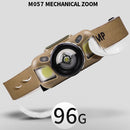 #A Induction USB Rechargeable XPE+COB LED Headlamp 600lm Outdoor Head Torch