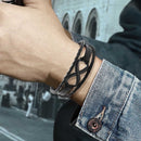 Leather Braided Retro Ethnic Woven Charm Women Men Bangles Jewelry Gift Bracelet