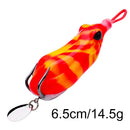 6.5cm 14.5g Bionic Ray Frog Lures Topwater Artificial Fishing Bait (D) Newly
