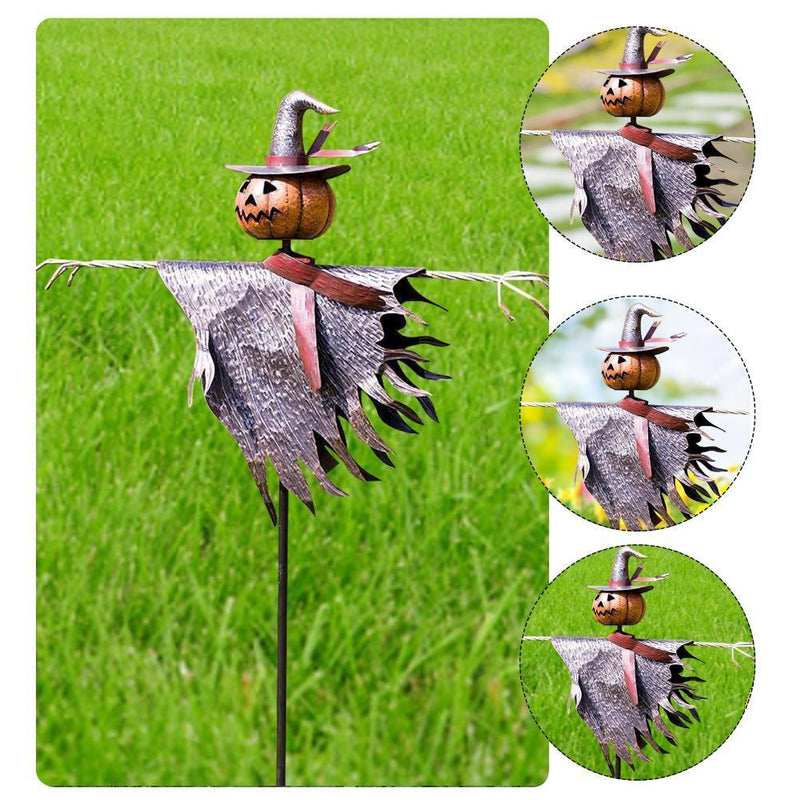 Halloween Scarecrow Jack O Lantern Standing Decor for Garden Yard Porch