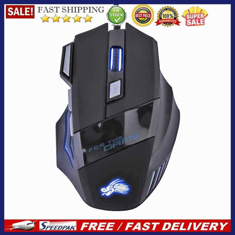 5500DPI LED Optical USB Wired Gaming Mouse 7 Buttons Gamer Computer Mice