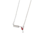 Personalized design Jewelry Wine Bottle Cup Necklace Pendant clavicle chain
