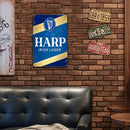 Retro Musical Harp Metal Plate Painting for Bar Pub Tin Plaques Wall Sign