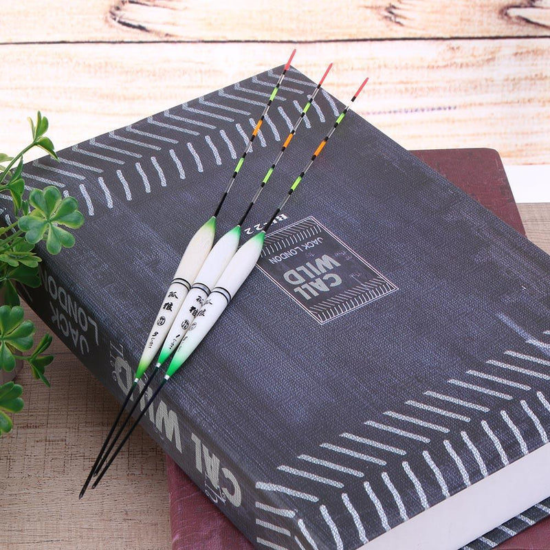 3pcs LED Fishing Swimming Electric Floating Light + Battery Deep Water sc