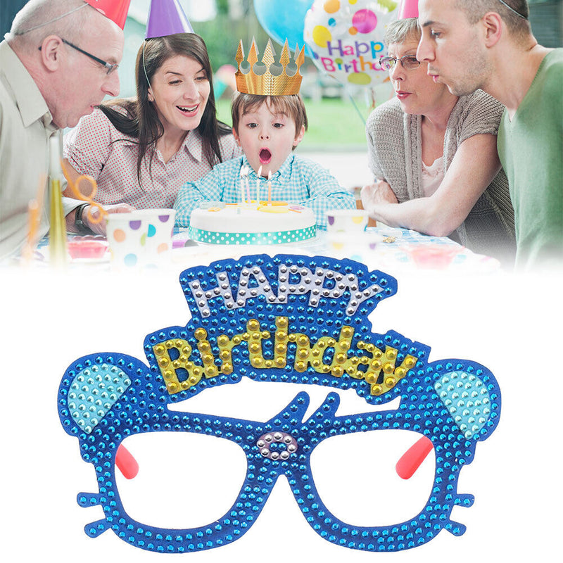 #A Kids Diamond Painting Glasses DIY Party Funny Photo Props Carnival Decoration