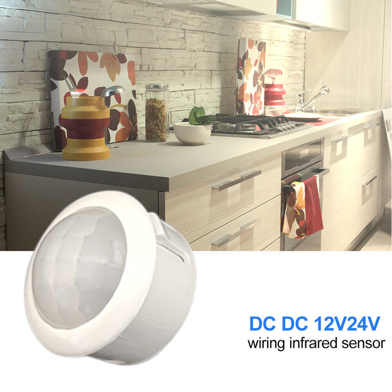 DC 12V 24V Wiring Infrared Sensor Ceiling Lamp Human Body Induction Switch Newly