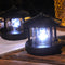 Solar Powered Lighthouse Shape Light Plastic LED Rotating Landscape Beam Lamp