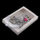 Love Heart Corkscrew Bottle Opener Set Wedding Decor Favors Wine Stopper