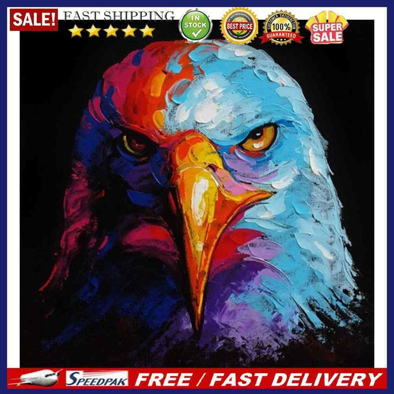 Eagle Frameless Picture Oil Paint By Numbers Hand Painted Picture for Bedroom