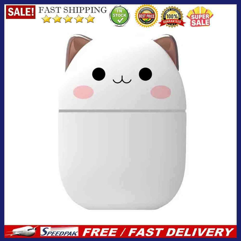 USB Mini Air Humidifier Cute Aroma Diffuser with Night Light USB Mute Purifier