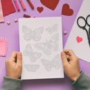 Silicone Butterfly Seal DIY Stamping Scrapbook Paper Cut Album Tool (B)