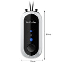 Mini Air Purifier USB Personal Wearable Hanging Necklace Fresher (White)