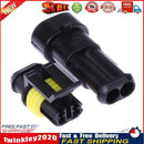 5 Sets 2 Pin Car Waterproof Wire Connector HID Plug 1.5mm Terminals 18 AWG Newly