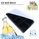 Silicone Ice Cube Trays for Freezer 8 Cells Ice Molds for Drinks (w/ Lid) Newly