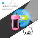 Hand Crank Solar Dynamo Torch Lamp Outdoor Emergency LED Flashlight (pink)