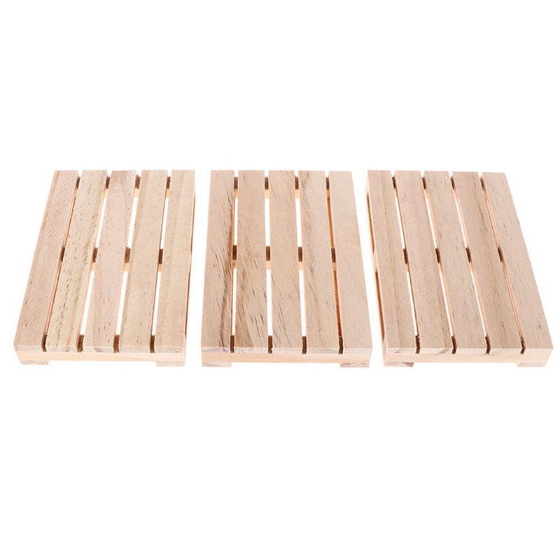 Desktop Ornament Insulation Mat Wooden Cushion Wood Coasters Beverage Cup Pad