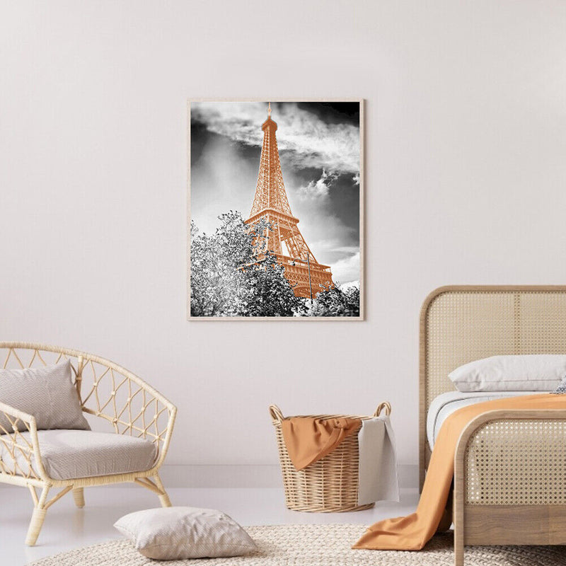 5D Diamond Painting Kit DIY Eiffel Tower Full Round Drill Mosaic Pictures Newly