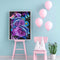 Oil Painting By Number Dolphin Flowers Digital Picture Home Wall Decor for Gift