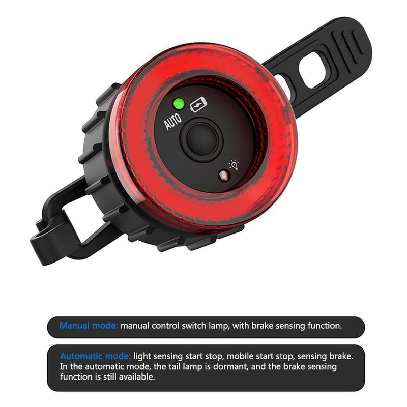 Bicycle Tail Lights USB Rechargeable Mountain Bike Taillight Cycling Accessories