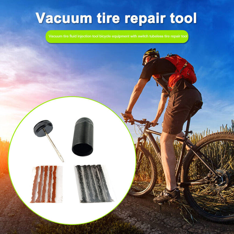 Emergency Bike Tyre Puncture Tools Bicycle Rubber Strip Tubeless Tire Repair Kit