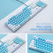 Mechanical 104 Keys Gaming Keyboards USB Wired (Red Axis Blue+White)