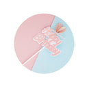 Decor Baby Shower Rabbit Ear Easter Bunny theme Cake Toppers Happy Easter
