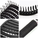 Hair Scalp Massage Comb Curly Detangle Hair Brush Hairdressing Tool (Black)