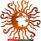 Wall Art Sun Moon Stars Decor Metal Sculpture for Indoor Outdoor (Yellow) Newly