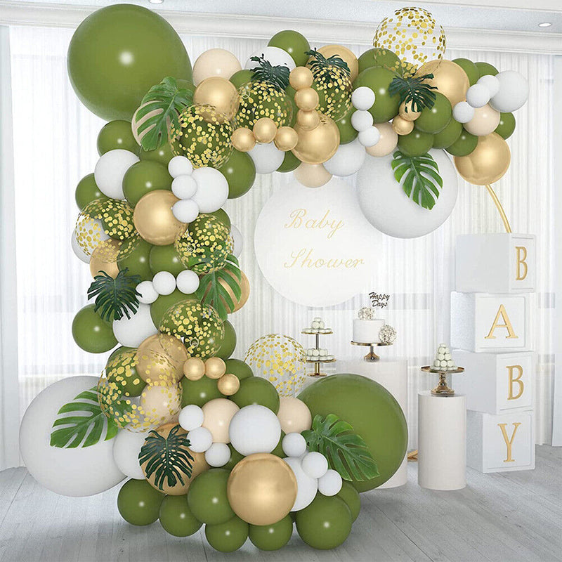 119pcs Balloon Leaves Garland Kit Wedding Birthday Party Baby Shower Decor