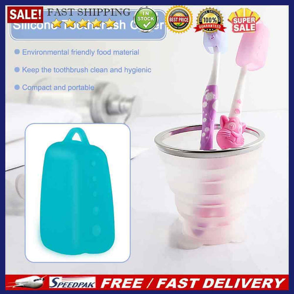 3pcs Tooth Brush Pod Portable Toothbrush Case Silicone Food Material for Outd