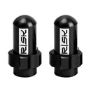 2pcs RISK MTB Bike Tire Valve Cap Inner Tube Valve Dust Cover (Black FV18) Newly