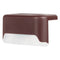 4x Solar Deck Step Wall Lights Stairs Fence Decor Lamps (Brown/White Light)