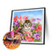 5D DIY Diamond Painting Kits Full Round Drill Cat in Flower Mosaic (A26)