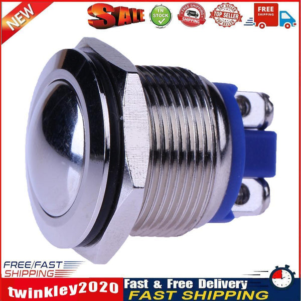 19mm Waterproof Car Metal Push Button Boat Horn Starter Momentary Switch Newly