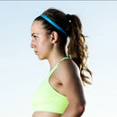 Elastic Sweatbands Pure Anti-slip Football Sport Running Headband (Blue) Newly