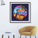 11CT Stamped Printed on Canvas Animal Artworks Home Wall Decoration Art Gif