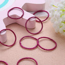 12 Colors 10Pcs/Card 3cm Child Candy Colors Rubber Bands (Burgundy) Newly